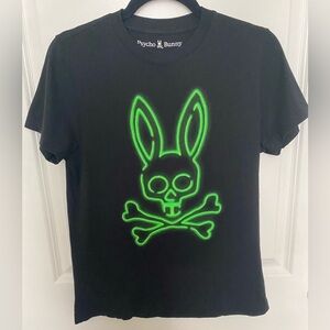 Psycho Bunny Neon Green Tee